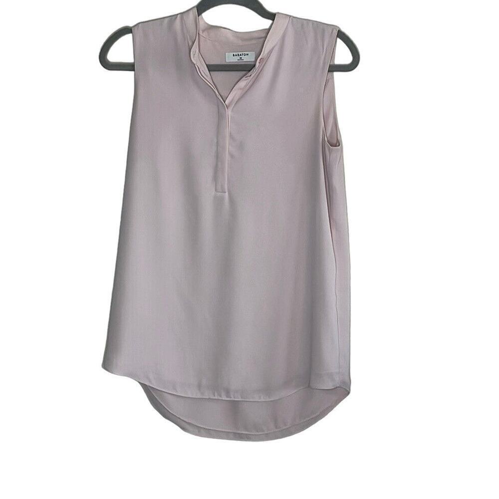 Aritzia Babaton Sleeveless Blouse Tank Top Light Pink Size‎ XS